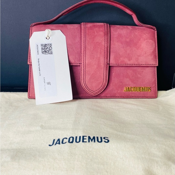 Jacquemus Le Bambinou Grand Burgundy Suede Authentic w/ Tag - Picture 16 of 17